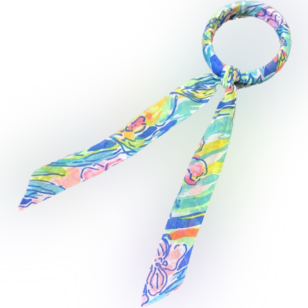 Lilly Pulitzer fabric wrapped bangle Sz S **Hard to Find**